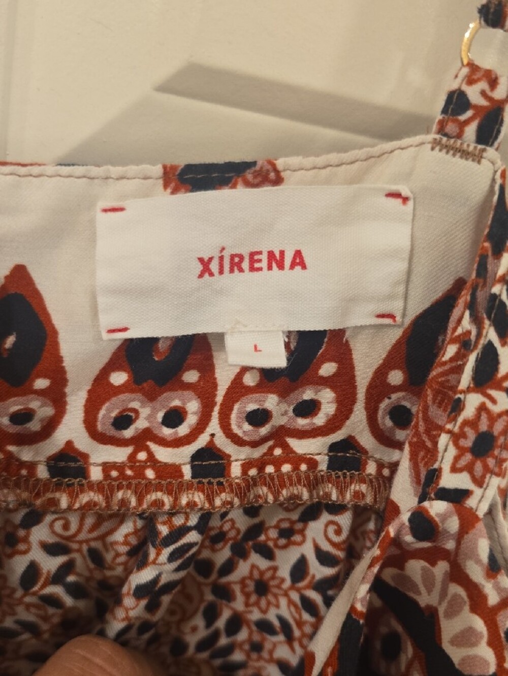 XIRENA Boho Floral Maxi Dress in Black and Rust - Picture 3 of 6
